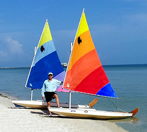 Jay Winters teaches sailing on Sunfish Sailboats in Tampa Bay